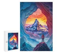 Puzzle 1000 PCS Mountain Majesty from Within Puzzles pour Adultes Améliorent La Mémoire Interaction Parent-Enfant Casse-tête Jeux De Société en Famille 1000 PCS