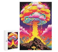 Puzzle 1000 PCS Mushroom Clouds Puzzles pour Adultes Améliorent La Mémoire Interaction Parent-Enfant Casse-tête Jeux De Société en Famille 1000 PCS