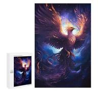Puzzle 1000 PCS Mystical Phoenix Bird Puzzles pour Adultes, Jouet, Décoration Murale, Difficile, Difficile, Cadeaux Uniques pour Anniversaire Et Noël 1000 PCS
