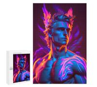 Puzzle 1000 PCS Neon Angel Statue Puzzles pour Adultes, Jouet, Décoration Murale, Motif À Assembler, Idéal comme Cadeau pour Toute La Famille 1000 PCS