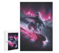Puzzle 1000 PCS Neon Night Snowboarding Adventure Puzzle pour Adolescents Améliorez Votre Mémoire Entraînez Votre Cerveau Et Vos Mains Jouets Addictifs pour Cultiver La Patience 1000 PCS