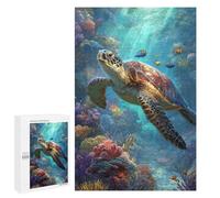 Puzzle 1000 PCS Ocean Life Coral Reef Scene-1 Puzzles pour Adultes Améliorent La Mémoire Interaction Parent-Enfant Casse-tête Jeux De Société en Famille 1000 PCS