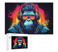 Puzzle 1000 PCS pour Adolescentes Chill Monkey Puzzles pour Adolescentes Jeux Amusants Assemblage De Motifs Aide À Exercer Le Cerveau 1000 PCS