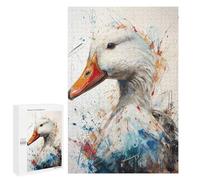 Puzzle 1000 PCS pour Adolescentes Duck in Splatter Art Puzzle pour Adultes, Jouet, Décoration Murale, Cadeaux pour Femmes, Cadeaux Uniques pour Anniversaire Et Noël 1000 PCS