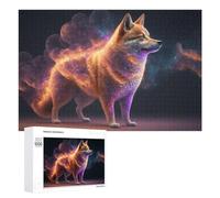 Puzzle 1000 PCS pour Adolescentes Galactic Fox Cosmic Companion -1 Puzzles pour Adolescentes Jeux Amusants Assemblage De Motifs Aide À Exercer Le Cerveau 1000 PCS
