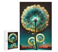 Puzzle 1000 PCS pour Adolescentes Glowing Dandelion Tree Puzzles pour Adolescentes Jeux Amusants Assemblage De Motifs Aide À Exercer Le Cerveau 1000 PCS