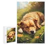 Puzzle 1000 PCS pour Adolescentes Golden Retrievers Dream Puzzle pour Adultes, Jouet, Décoration Murale, Cadeaux pour Femmes, Cadeaux Uniques pour Anniversaire Et Noël 1000 PCS