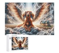 Puzzle 1000 PCS pour Adolescentes Heavenly Pet Angel Puzzles pour Adolescentes Jeux Amusants Assemblage De Motifs Aide À Exercer Le Cerveau 1000 PCS