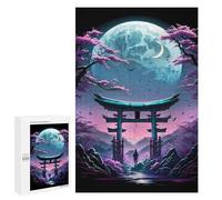 Puzzle 1000 PCS pour Adolescentes Japan Gateway to The Moon Puzzle pour Adultes, Jouet, Décoration Murale, Cadeaux pour Femmes, Cadeaux Uniques pour Anniversaire Et Noël 1000 PCS