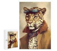 Puzzle 1000 PCS pour Adolescentes Leopard Cheetah Jag Fable Puzzle pour Adultes, Jouet, Décoration Murale, Cadeaux pour Femmes, Cadeaux Uniques pour Anniversaire Et Noël 1000 PCS