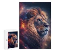 Puzzle 1000 PCS pour Adolescentes Lion in Space Puzzles pour Adolescentes Jeux Amusants Assemblage De Motifs Aide À Exercer Le Cerveau 1000 PCS