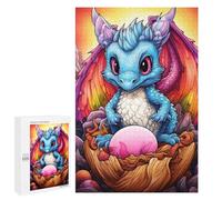 Puzzle 1000 PCS pour Adolescentes Magical Baby Dragon Hatching Puzzles pour Adolescentes Jeux Amusants Assemblage De Motifs Aide À Exercer Le Cerveau 1000 PCS
