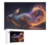 Puzzle 1000 PCS pour Adolescentes Magical Cosmic Rabbit Puzzles pour Adolescentes Jeux Amusants Assemblage De Motifs Aide À Exercer Le Cerveau 1000 PCS