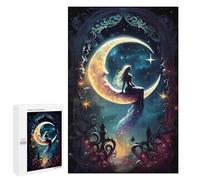 Puzzle 1000 PCS pour Adolescentes Moonlit Mermaid Fantasy Puzzles pour Adolescentes Jeux Amusants Assemblage De Motifs Aide À Exercer Le Cerveau 1000 PCS