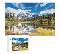 Puzzle 1000 PCS pour Adolescentes Mountain Reflections Nature's Serenity Puzzle Puzzles pour Adolescentes Jeux Amusants Assemblage De Motifs Aide À Exercer Le Cerveau 1000 PCS