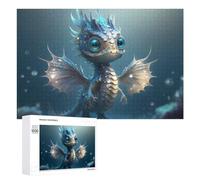 Puzzle 1000 PCS pour Adolescentes Oceanic Fantasy Whimsical Sea Dragon Puzzles pour Adolescentes Jeux Amusants Assemblage De Motifs Aide À Exercer Le Cerveau 1000 PCS