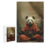 Puzzle 1000 PCS pour Adolescentes Panda Monk Mystic Meditate Puzzle pour Adultes, Jouet, Décoration Murale, Cadeaux pour Femmes, Cadeaux Uniques pour Anniversaire Et Noël 1000 PCS