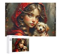 Puzzle 1000 PCS pour Adolescentes Red Riding Hood's Adventure Puzzles pour Adolescentes Jeux Amusants Assemblage De Motifs Aide À Exercer Le Cerveau 1000 PCS