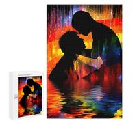 Puzzle 1000 PCS pour Adolescentes Silhouettes in Rainbow Water Puzzle pour Adultes, Jouet, Décoration Murale, Cadeaux pour Femmes, Cadeaux Uniques pour Anniversaire Et Noël 1000 PCS