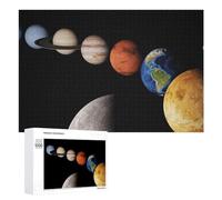Puzzle 1000 PCS pour Adolescentes Solar System Planets Puzzles pour Adolescentes Jeux Amusants Assemblage De Motifs Aide À Exercer Le Cerveau 1000 PCS