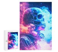 Puzzle 1000 PCS pour Adolescentes Space Skull Helmet Art -1 Puzzles pour Adolescentes Jeux Amusants Assemblage De Motifs Aide À Exercer Le Cerveau 1000 PCS
