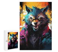 Puzzle 1000 PCS pour Adolescentes Wild Wolf Spirit Art Puzzles pour Adolescentes Jeux Amusants Assemblage De Motifs Aide À Exercer Le Cerveau 1000 PCS