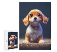 Puzzle 1000 PCS pour Adolescents Adorable Puppy Portrait -2 Puzzle Jeux De Famille Assemblage De Motifs Cadeaux Uniques pour Anniversaire Et Noël 1000 PCS