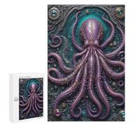 Puzzle 1000 PCS pour Adolescents Ancient Steampunk Kraken Puzzles pour Adultes Jeux De Détente Décoration Intérieure Cadeaux Uniques pour Anniversaire Et Noël 1000 PCS