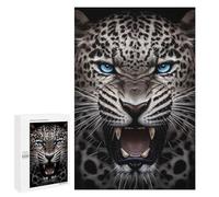 Puzzle 1000 PCS pour Adolescents Angry Jaguar Face Animal Jeux De Puzzle Relaxants, Défi Difficile, Cadeaux Uniques pour Anniversaire Et Noël 1000 PCS