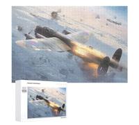 Puzzle 1000 PCS pour Adolescents Avro Lancaster Jet War Puzzle pour Adultes Jeux Relaxants Décoration Parfaite, pour Toute La Famille 1000 PCS