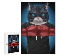 Puzzle 1000 PCS pour Adolescents Boxer Tuxedo Cat Puzzle Jeux Famille Assemblage Modèles Anniversaire Et Noël 1000 PCS