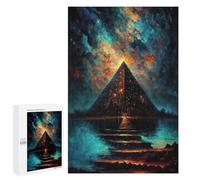 Puzzle 1000 PCS pour Adolescents Bridge to The Pyramid Puzzle pour Adultes Jouets Anti-Stress Difficile Idéal comme Cadeau 1000 PCS