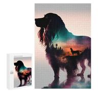 Puzzle 1000 PCS pour Adolescents Cavalier King Retro Puzzle pour Adultes Jouets Anti-Stress Difficile Idéal comme Cadeau 1000 PCS