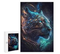 Puzzle 1000 PCS pour Adolescents Celestial Galaxy Tiger Puzzle Adulte Jeu Manuel Décoration Intérieure Cadeaux Uniques pour Anniversaire Et Noël 1000 PCS