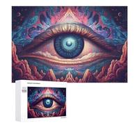 Puzzle 1000 PCS pour Adolescents Cosmic Eye A Surreal Vision Puzzles pour Adultes Jeu Familial Course De Vitesse Manuelle Cadeaux Anti-Stress 1000 PCS