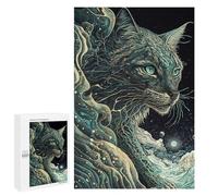 Puzzle 1000 PCS pour Adolescents Cougar Japanese Art Puzzle Jeux De Famille Assemblage De Motifs Cadeaux Uniques pour Anniversaire Et Noël 1000 PCS