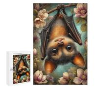 Puzzle 1000 PCS pour Adolescents Cute Bat Hanging Upside Down Puzzle pour Adultes Jeux Relaxants Décoration Parfaite, pour Toute La Famille 1000 PCS