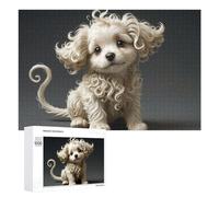 Puzzle 1000 PCS pour Adolescents Cute Fluffy Puppy Puzzle pour Adultes Jeu De Réflexion, Analyse Et Logique, Idéal comme Cadeau 1000 PCS