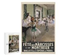 Puzzle 1000 PCS pour Adolescents Degas Ballet Class Casse-têtes pour Adolescents Analyse Et Logique Interaction Parent-Enfant Jeux Stimulants Jouets 1000 PCS
