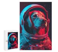 Puzzle 1000 PCS pour Adolescents Dog Astronaut Puzzle pour Adultes Jouets Anti-Stress Difficile Idéal comme Cadeau 1000 PCS