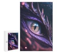 Puzzle 1000 PCS pour Adolescents Dragon Eye Fantasy Artwork Puzzle Adulte Jeu Manuel Décoration Intérieure Cadeaux Uniques pour Anniversaire Et Noël 1000 PCS