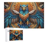 Puzzle 1000 PCS pour Adolescents Eagle Artwork with Feathers Puzzles pour Adultes Jeux De Détente Décoration Parfaite Interaction Parent-Enfant 1000 PCS