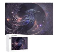 Puzzle 1000 PCS pour Adolescents Enchanted Feathered Being in Cosmic Orbit Puzzles pour Adultes Jeu Familial Course De Vitesse Manuelle Cadeaux Anti-Stress 1000 PCS