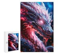 Puzzle 1000 PCS pour Adolescents Epic Flare Dragon Puzzle Adulte Jeu Manuel Décoration Intérieure Cadeaux Uniques pour Anniversaire Et Noël 1000 PCS