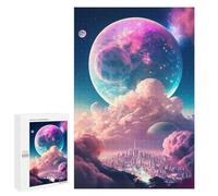 Puzzle 1000 PCS pour Adolescents Fantasy Cloud Cityscape -2 Puzzle Jeux De Famille Assemblage De Motifs Cadeaux Uniques pour Anniversaire Et Noël 1000 PCS