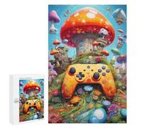 Puzzle 1000 PCS pour Adolescents Fantasy Mushroom Land Adventure -3 Puzzles pour Adultes Jeux De Détente Décoration Parfaite Interaction Parent-Enfant 1000 PCS