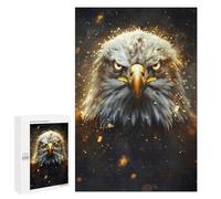 Puzzle 1000 PCS pour Adolescents Fierce Glowing Eagle Puzzles pour Adultes Jeu Familial Décoration Intérieure pour Anniversaire, Noël 1000 PCS