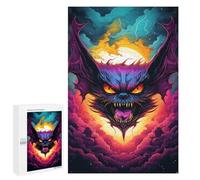 Puzzle 1000 PCS pour Adolescents Fiery Demon Artwork -1 Puzzle pour Adolescents Améliore La Mémoire Défi À Compléter Amusant en Famille Et Soirée Jeux 1000 PCS