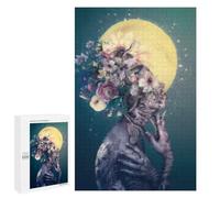 Puzzle 1000 PCS pour Adolescents Floral Fantasy Surreal Artwork Casse-têtes pour Adolescents Analyse Et Logique Interaction Parent-Enfant Jeux Stimulants Jouets 1000 PCS