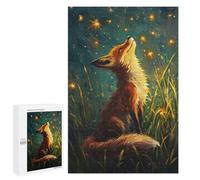 Puzzle 1000 PCS pour Adolescents Fox and The Star Lights Puzzle Jeux De Famille Assemblage De Motifs Cadeaux Uniques pour Anniversaire Et Noël 1000 PCS
